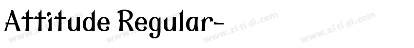 Attitude Regular字体转换